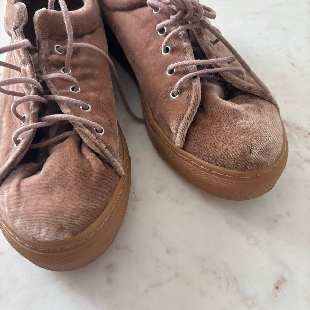Anthropologie KMB Velvet Sneakers sz 37 - Picture 3 of 8